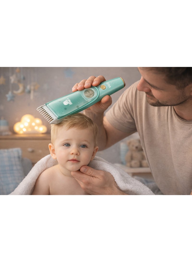 في جي آر ماكينة حلاقة أطفال VGR V-151 مع نظام شفط، قابلة للشحن USB، مقاومة للماء IPX7 - Image 2